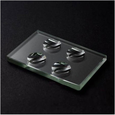 TYLQMY Lab Microscope Replacement Parts Microscope Slides Kit- Biological Circular Concave Cavity Blank Slide Optical