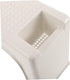 FOMIYES Non Slip Footrest Stool for Shaving Legs Comfortable Plastic Step Stool for Bathroom Shower and Bedroom Use