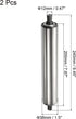 PATIKIL Conveyor Roller - 1.5" Diameter, 8" Length, 2 Pack Stainless Steel Gravity Transmission Replacement Part,