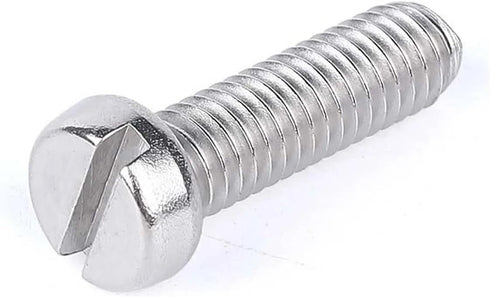 RQNKJJCE 2/4/10/25/50pcs M1.6 M2 M2.5 M3 M4 M5 M6 M8 M10 GB65 304 Bolt(30mm,10Pcs M4) Stainless Steel Slotted Flat