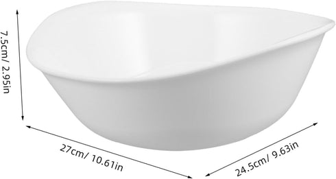 VICASKY Portable Oval Face Wash Basin - Stackable Cleaning Tub for Home and Salon