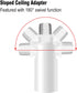 M10 180 Threaded Extension Poles Lighting Fixture Downrods Stems & Degrees Sloped Ceiling Adapter Kits for Pendant