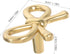KALLORY Brass Bowknot Drawer Pulls Vintage Cabinet Handles for Dressers Shoe Cabinets and Bedside Tables Stylish