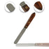 Lab Spatula, Wood-Handled, 5" Stainless Blade, Brass Rivets