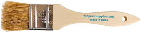 Pro Grade Chip Paint Brushes, 12 Ea 1.5 Inch Light Brown Chip Paint Brush