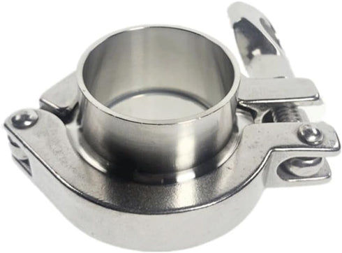 TNMHHM 304 Set Dairy(45mm) Stainless Steel Sanitary Tri Clamp - Weld Ferrule, Tri Clamp, PTFE/Silicone ket for Food