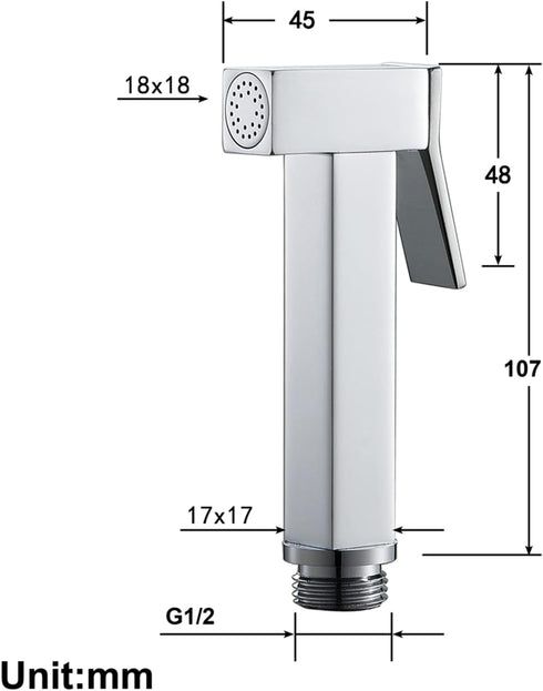 IJPDXOLBQ HandheldSprayer for Toilet Brass Baby Cloth Diaper Sprayer Portable Hand Held ToiletSprayer Head