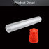Othmro 300Pcs Clear Plastic Test Tubes with Red Caps, 12mmx75mm Mini Test Tubes for Laboratory Use