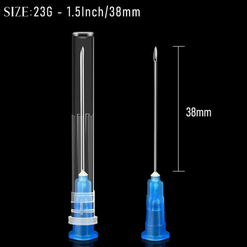 100Pack 23Ga-38mm/1.5inch Lab Supplies,Individually Packaged