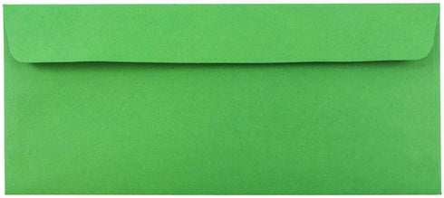 JAM PAPER #10 Business Colored Envelopes | Peel and Seal Closure - Green Recycled, 100/Pack