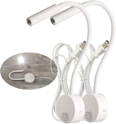 2 Pack Corded Wall Mount Lamp Reading Wall Light for Bed Easy