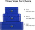 KYODOLED Cash Box with Money Tray, Storage Safe Lock Box with Key, Medium Blue Cash Drawer, 7.87"x6.30"x3.54"
