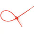 Middle Duty Security Plastic Seal with Metal Insert - 11 Inch Length, Numbered, Red Color, Package of 100