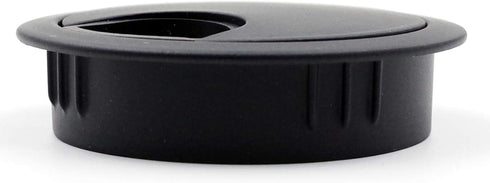 Jetland Desk Grommet for Wire Organizer, Flat Black, Fits 2" Hole, GBK53, 2-Pack