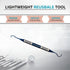 HIGH TECH INSTRUMENTS U15/30) Dental Curette Hollow Handle, Blue Titanium Coated Professional Teeth Cleaning Calculus