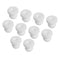 MECCANIXITY 10Pcs White Snap Rubber Grommet Hole Plug Mount, Dia 6.5mm ID 4mm H 9mm Seal for Electrical Box