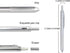 smttw 4 in 1 Multi-Function Refillable & Retractable Ballpoint Pen, Silver Metal Barrel with 0.5mm Mechanical Pencil