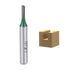 uxcell Router Bit 1/4" Shank, 1/8" Cutting Dia Single Straight Flutes Carbide Tool (2 Pcs)