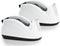 Heavy Base Nonskid Desk Tape Dispenser, One-Hand Dispensing, White (2 Pack)