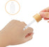 4 Pack Frosted Glass Dropper Bottles, Essential Oil Bottles with Eye Dropper and Bamboo Lids, 30ml/1oz
