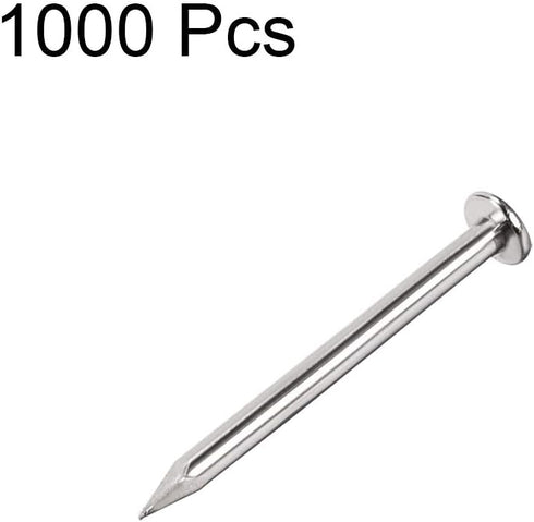 uxcell Small Tiny Hardware Nails, Carbon Steel 1.2X16mm for DIY Decorative Wooden Boxes, 1000pcs