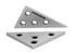 Accusize Industrial Tools 2 Pcs Solid Angle Plate Set - 30-60-90 Deg and 45-45-90 Deg