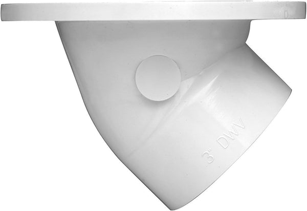 Oatey 43816 PVC Level Fit Closet Flange, 3-Inch or 4-Inch