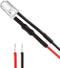 uxcell 5Pcs 5mm Pre Wired LED, White DC24V Clear Lens, Light Emitting Diodes
