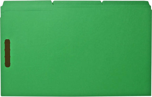 Business Source 2-ply Tab Legal Fastener Folders