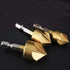 Countersink Drill Bit Set, 3 Pcs 1/4'' Hex Shank High Carbon Steel 5 Flute Countersink Tool Sets