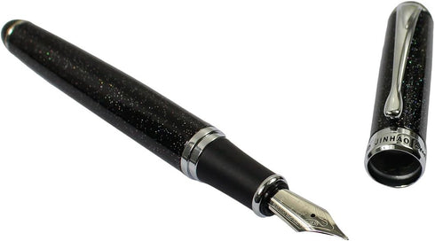 Gullor Advanced Jinhao Medium Fountain Pen, Black Night Sky Pattern