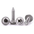 #4 x 3/8" Phillips Pan Washer Head Wood Screws, 304 Stainless Steel, Corrosion Resistant, 100 PCS