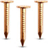 (100-Pack) 1 Inch Copper USA MADE Nails - Solid Pure Copper Roofing Finish Spikes for Furniture and Boat