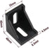 Zeberoxyz 10PCS 4040 Corner Bracket Black Right Angle with M6 Screws for Aluminum Extrusion