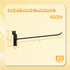 Black Slatwall Hooks, 12 Inch, 25PC Heavy Duty Display Hooks for Retail