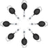 selizo 10pcs Retractable Badge Holders, ID Badge Clips with Carabiner Reel Clip