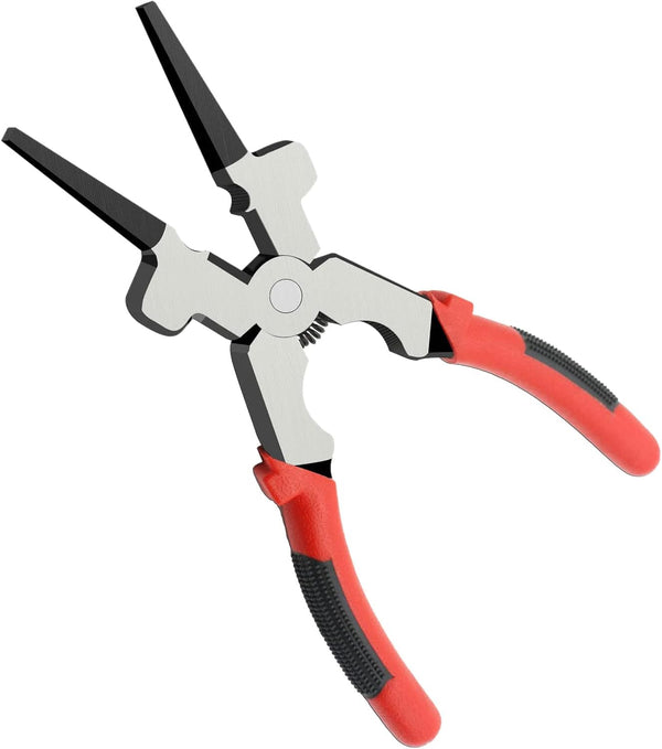 8" Multifunction Welding Pliers, Carbon Steel MIG with Insulated Handle, Long Nose and Wire Cutting
