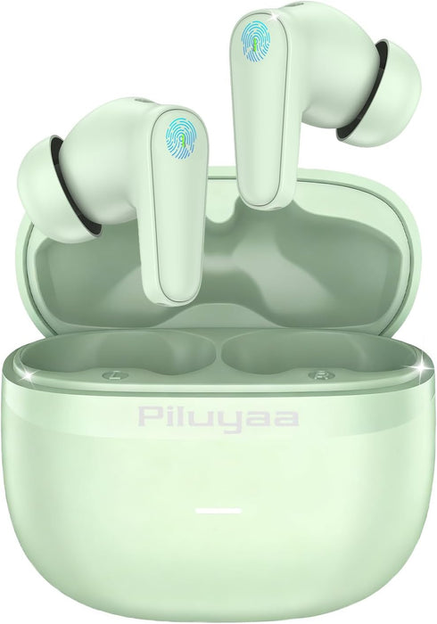 Piluyaa Wireless Earbuds Bluetooth 5.4 Headphones in Ear Buds, True ANC+ENC Noise