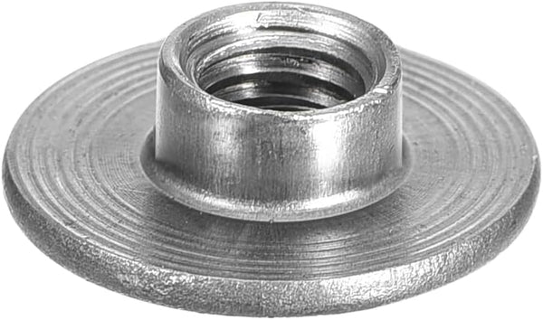 uxcell M6 Carbon Steel Tee Nuts - 12pcs, 6mm Height, Round Base Weld
