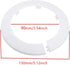 Wall Flange Cover Collars – 4 Pieces Plastic Radiator Pipe Collars for Water Pipe Drain Line Decoration