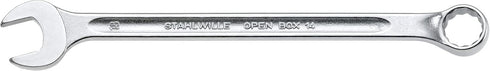 Stahlwille 40101717 Combination Wrench, Open-Box, Long, Size 17mm, 10 Degrees Ring End Angle, Chrome Alloy Steel,