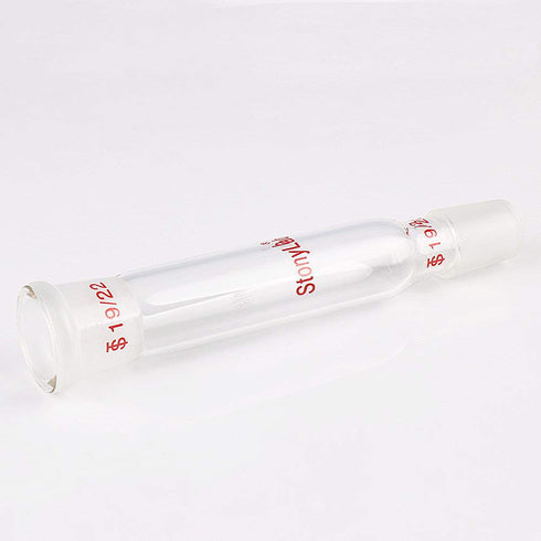 stonylab Glass Straight Connecting Adapter, 90mm, 19/22 Outer Joint to 19/22 Inner Joint for Lab Supply