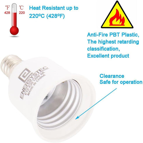 E12 E26 Bulb E12 E26 E12 E26 E12 2PACK to Light Base Adapter, Light Socket to Regular Medium Screw Base, Candelabra