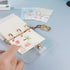 Mini Size Clear 3-Ring Binder Cover, Refillable PVC Notebook Binder with Snap Button Closure for 3-Holes Filler Paper