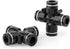 TAILONZ PNEUMATIC 3/8 Inch OD Straight Push Fittings Plastic Quick Release Connectors PZA-3/8 (Pack of 5)
