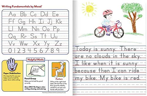 Mead Primary Journal Kindergarten Writing Tablet, 2 Pack of BLUE Composition Notebooks, 100 Sheets (200 Pages), Grades