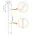 100 Pcs 5ML Plastic Transfer Pipettes for Essential Oils,liquids,Graduated