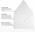 LUXPaper A2 Contour Flap Invitation Envelopes | White | 4 3/8" x 5 3/4" | 80lb. Text | 100% Recycled | 50 Qty