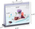 Rikyo 6 Pages-12 (Horizontal-6x8") Acrylic Sign Holder,Table Card Multi-Page Flip Display Sides,T Shape Double-Sided