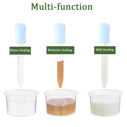 TIHOOD 60PCS Liquid Droppers with Clean Brush, 5ml Silicone and Plastic Eyedropper Pipettes with Bulb Tip